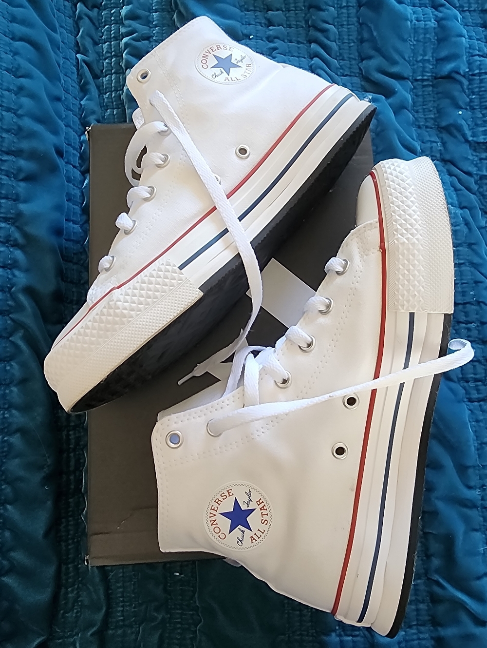 Converse Chuck Taylor All Star White Eva Lift High Top Sneakers